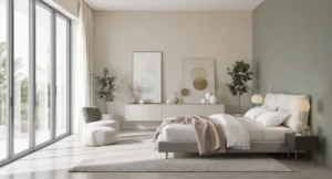Palette de couleurs tendance pour une chambre en 2026