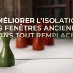Image de couverture stylisée avec titre pour l’article Améliorer l’isolation des fenêtres anciennes sans tout remplac…