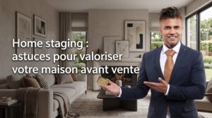 Image de couverture stylisée avec titre pour l’article Home staging : astuces pour valoriser votre maison avant vente