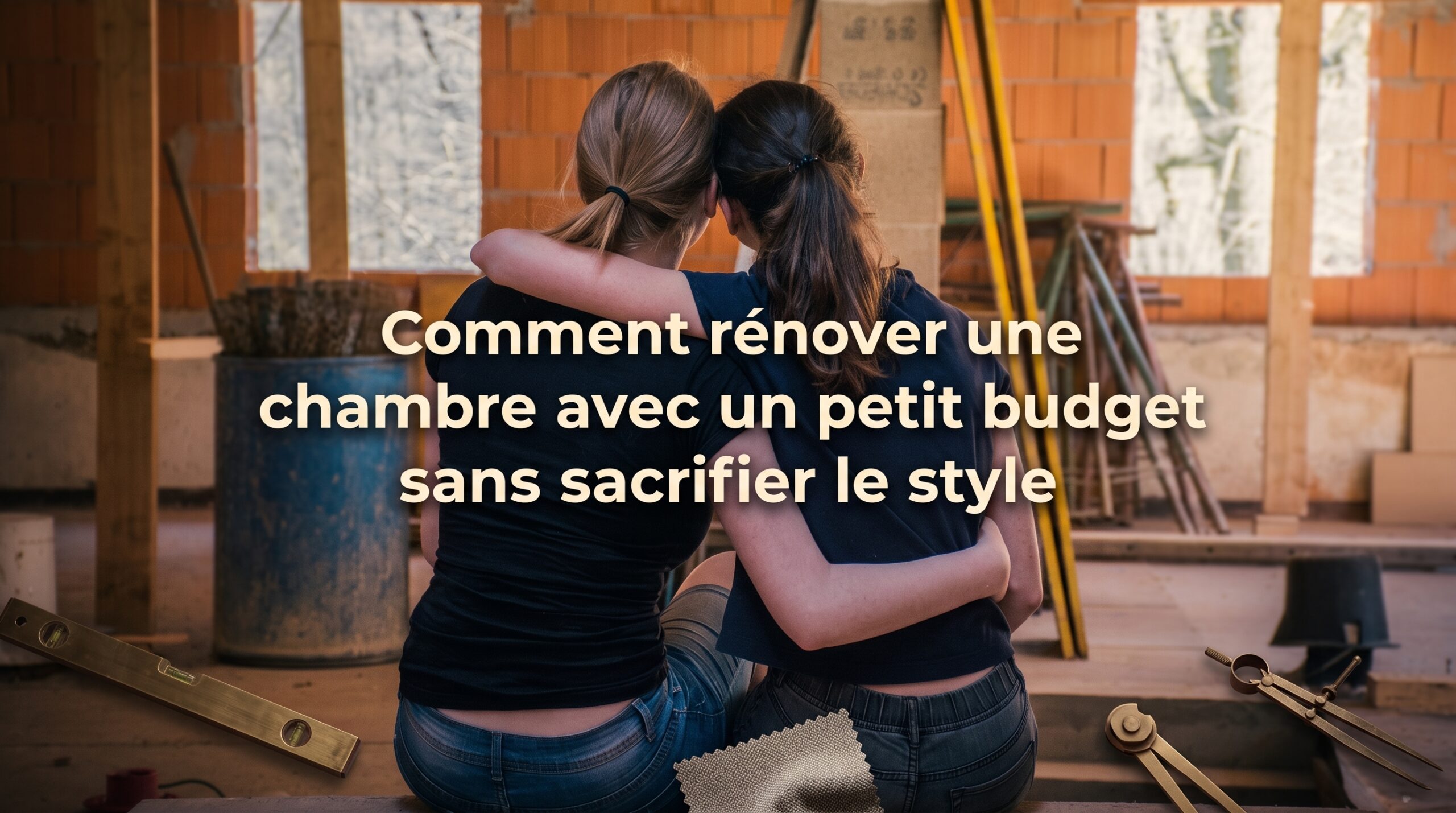 Image de couverture stylisée avec titre pour l’article Comment rénover une chambre avec un petit budget sans sacrifier le st…