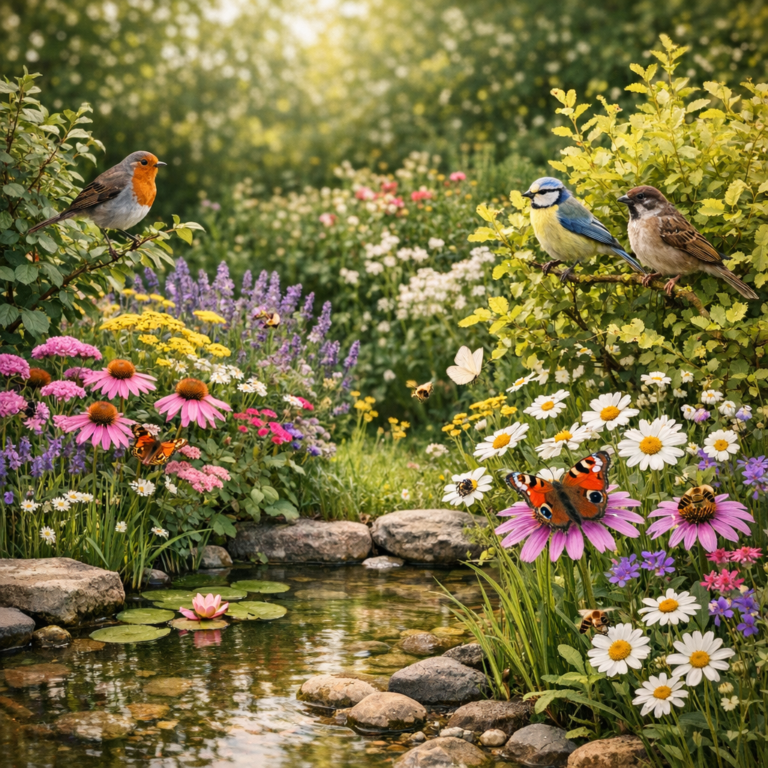 Comment créer un jardin accueillant naturellement les oiseaux et les pollinisateurs ?