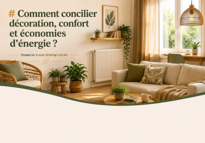 Comment concilier décoration, confort et économies d’énergie ? 1 Salon lumineux avec matériaux naturels et finitions durables, ambiance chaleureuse et confortable