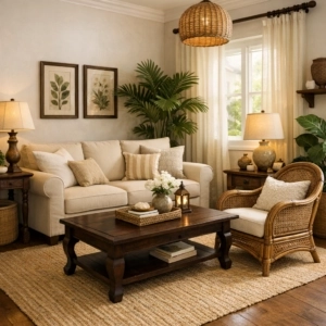 Comment créer un salon de style colonial dans un petit espace ?