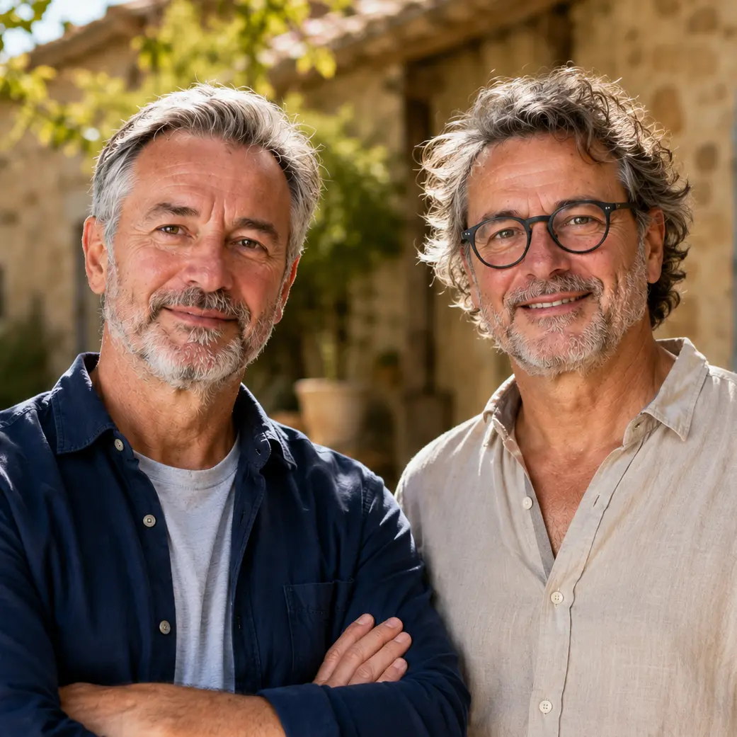 Yves et Lucas, deux artisans à la retraite passionnés de décoration