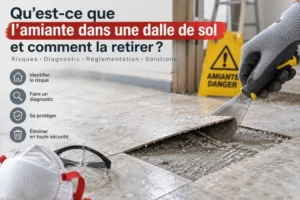 Amiante dans une dalle de sol : comment la reconnaître et que faire ?