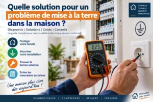 Que faire face à un problème de mise à la terre dans une maison ?