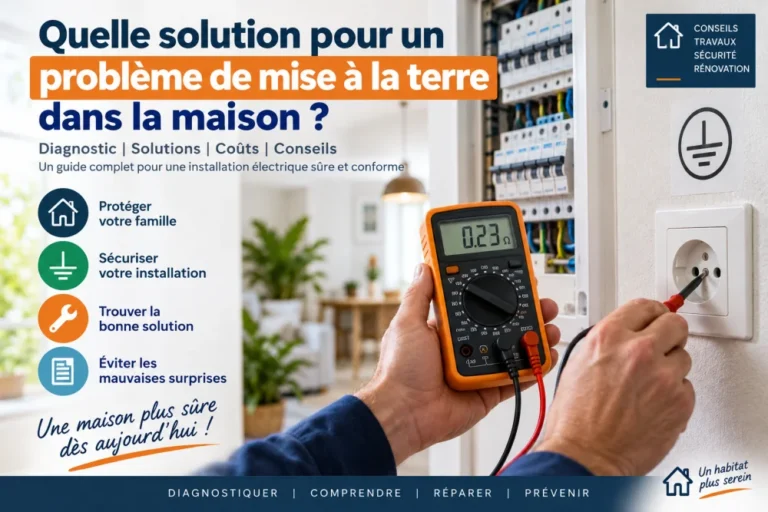 Que faire face à un problème de mise à la terre dans une maison ?